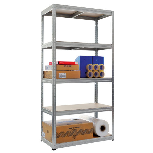 Метален стелаж STAR 180x90x45 см, до 350 на рафт - цинк