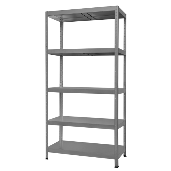 Метален стелаж HARD 180x90x40 см, до 90 кг на рафт - сив