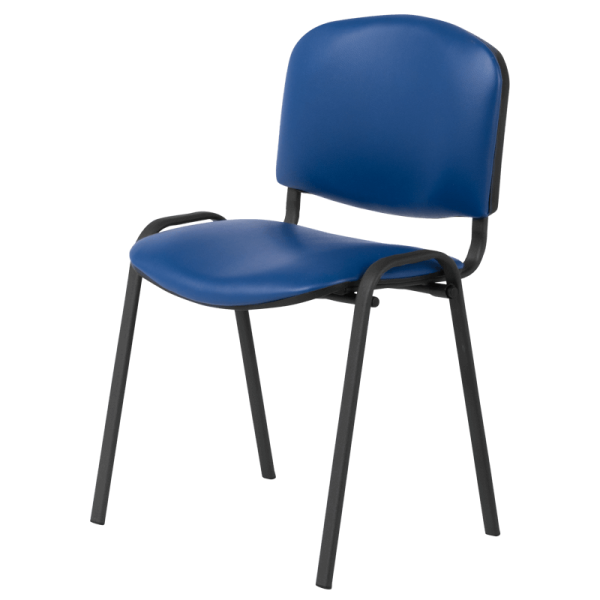 Посетителски стол Carmen 1131 LUX -  тъмносин