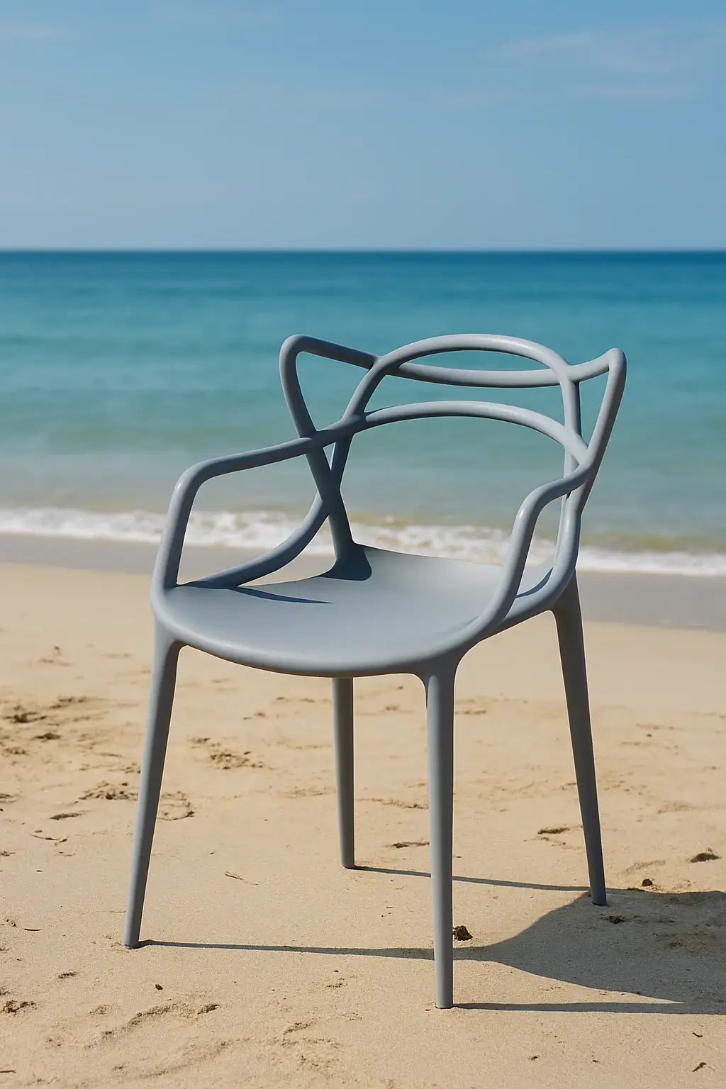 Трапезен стол Виена 15цвята -полипропилен сив