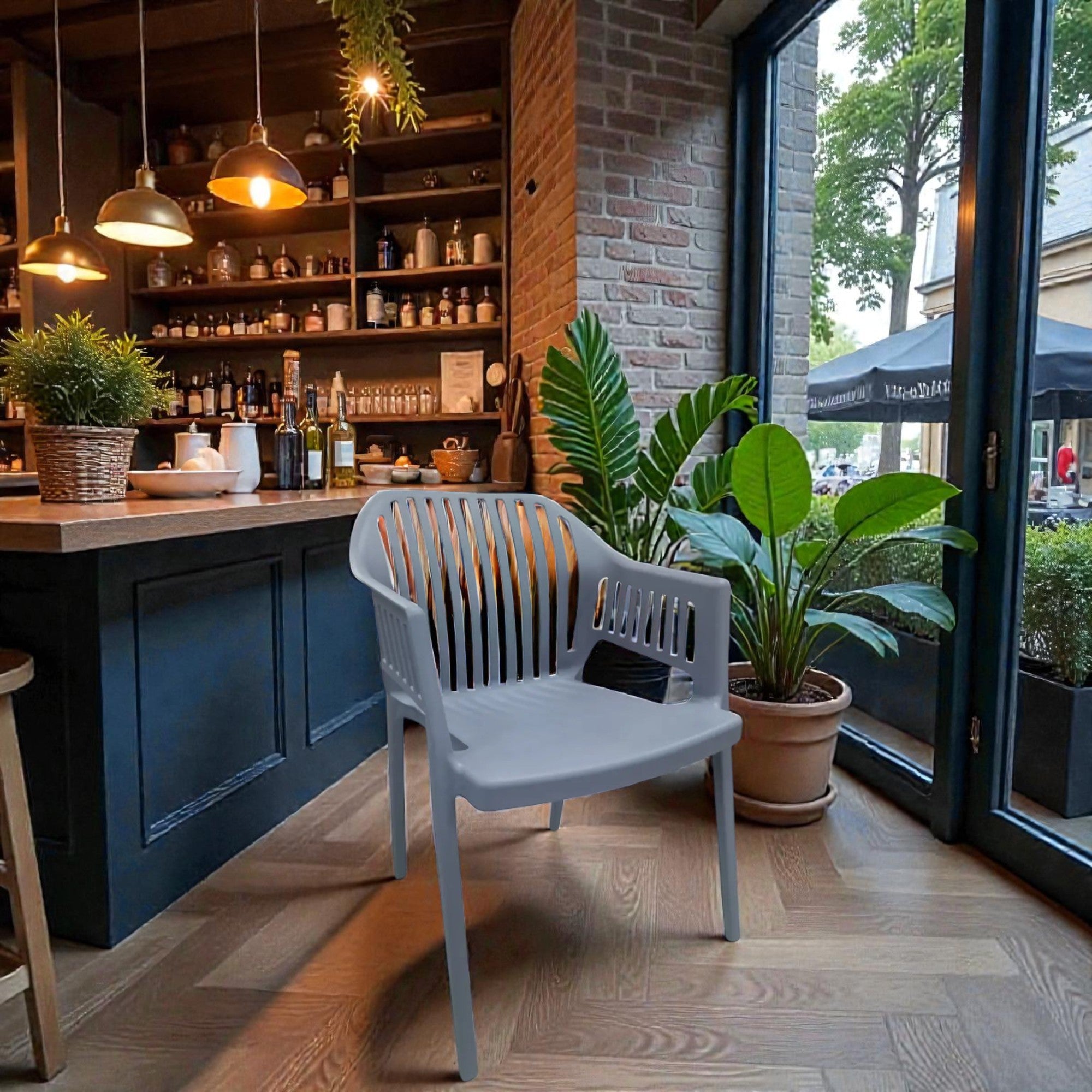 Стол Лукас полипропилен-сив