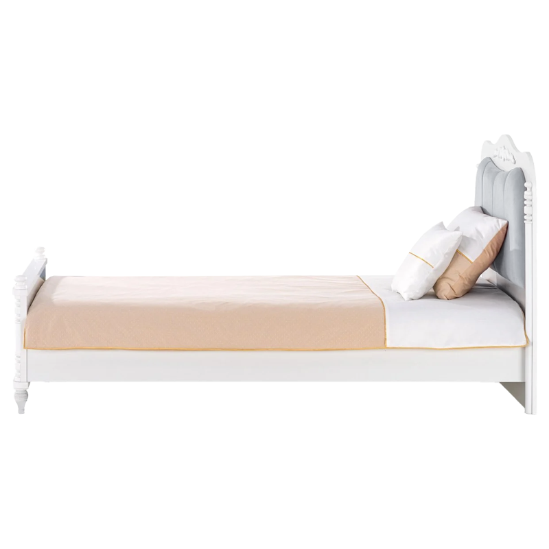 Детско легло NIL 100 x 200 - бялo/сиво