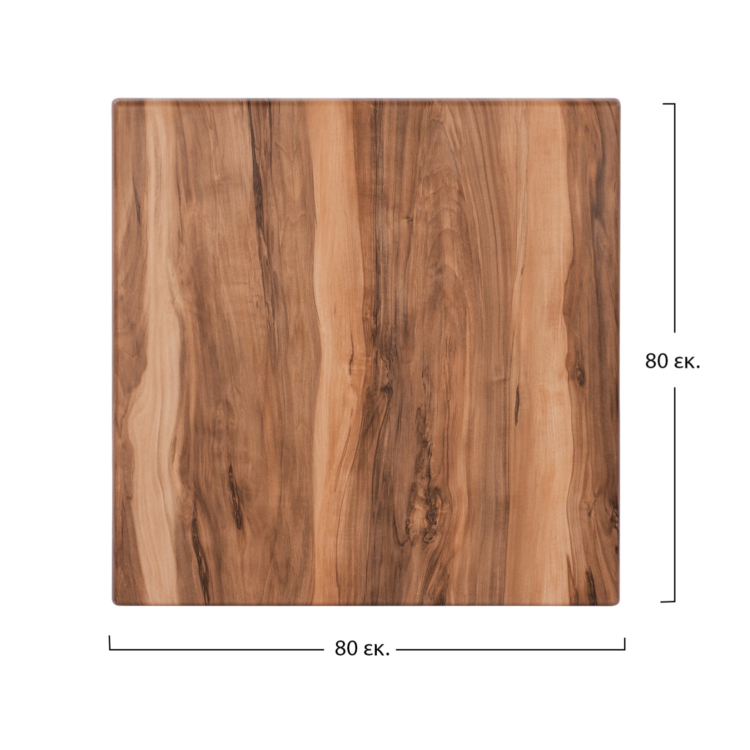 Werzalit плот за маса 80x80x3.5см индийски сесами