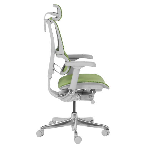 Ергономичен стол ERGOHUMAN IOO ELITE 2 - сива рамка - зелен