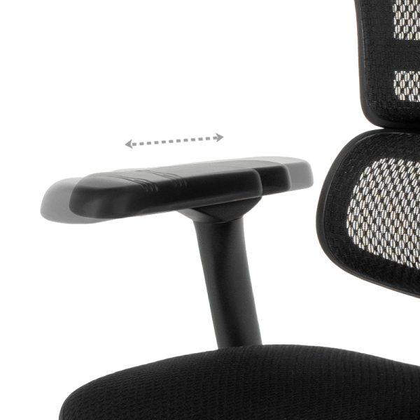 Ергономичен стол ERGOHUMAN ELITE 2 - черна рамка - черен