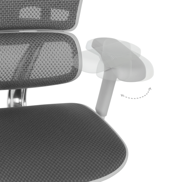 Ергономичен стол ERGOHUMAN ELITE 2 - сива рамка - сив