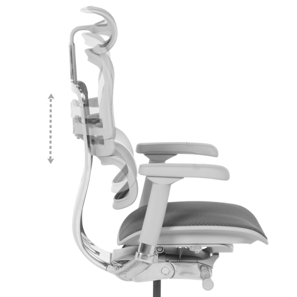 Ергономичен стол ERGOHUMAN ELITE 2 - сива рамка - сив