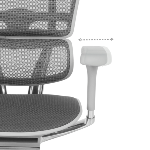 Ергономичен стол ERGOHUMAN ELITE 2 - сива рамка - сив