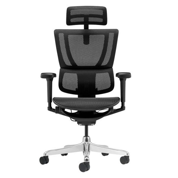 Ергономичен стол ERGOHUMAN IOO ULTRA - черна рамка - черен