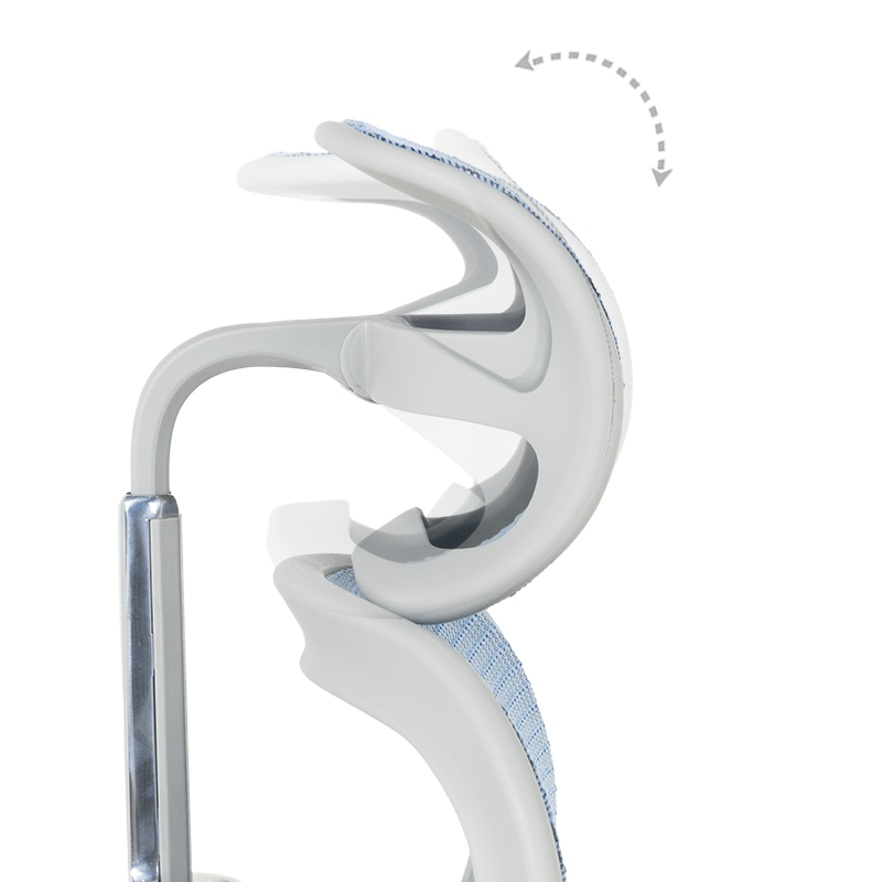 Ергономичен стол ERGOHUMAN ELITE 2 - сива рамка - син