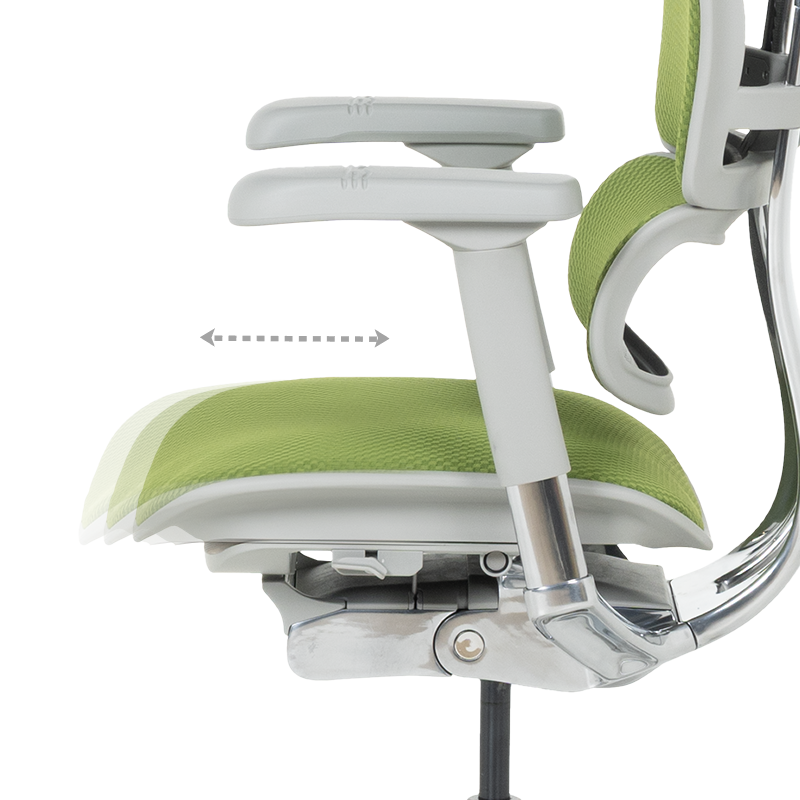 Ергономичен стол ERGOHUMAN ELITE 2 - сива рамка - зелен