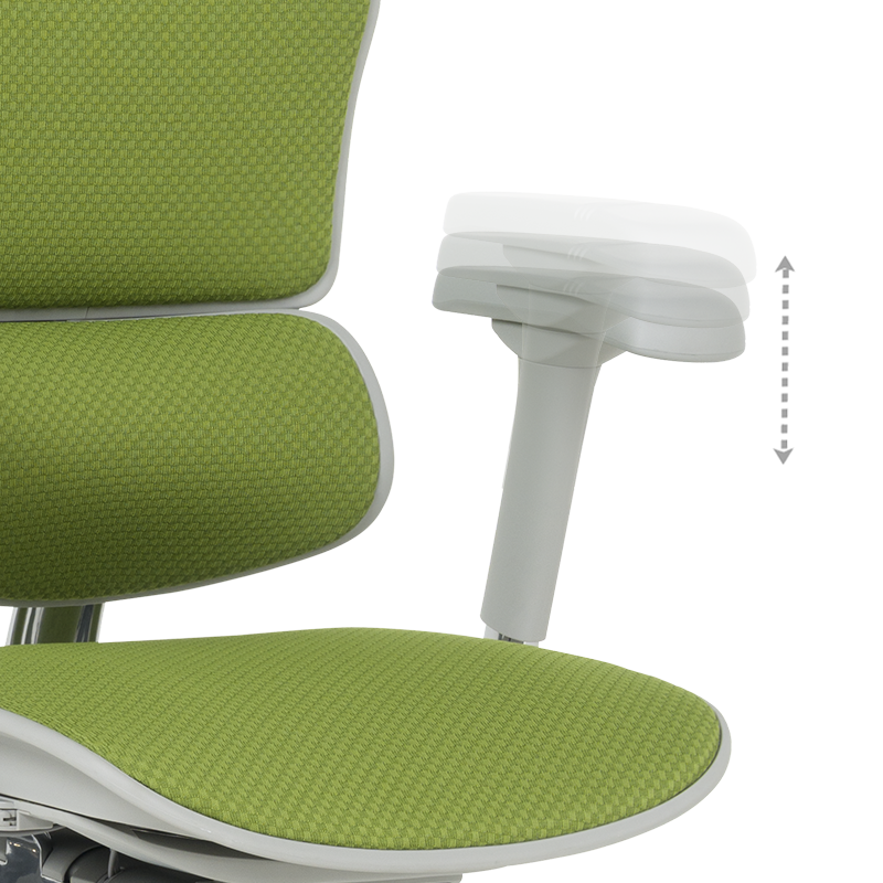 Ергономичен стол ERGOHUMAN ELITE 2 - сива рамка - зелен