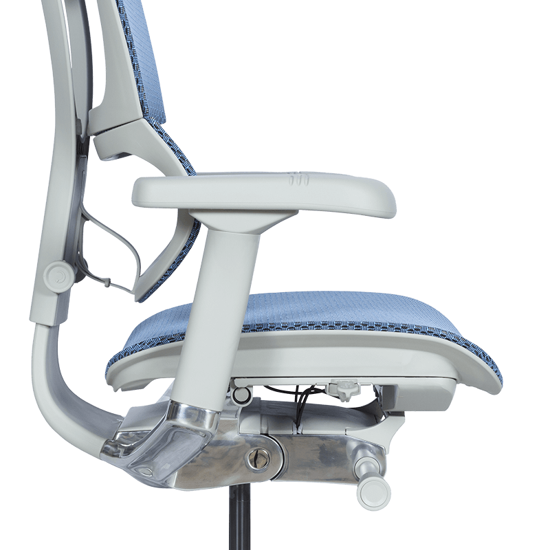 Ергономичен стол ERGOHUMAN IOO ELITE 2 - сива рамка - син