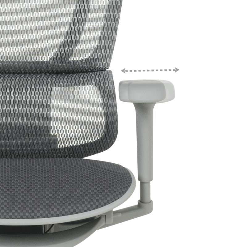 Ергономичен стол ERGOHUMAN IOO ULTRA - сива рамка - сив