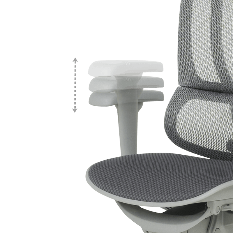 Ергономичен стол ERGOHUMAN IOO ULTRA - сива рамка - сив