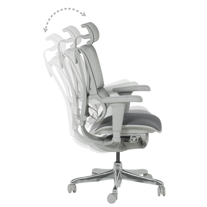 Ергономичен стол ERGOHUMAN IOO ULTRA - сива рамка - сив