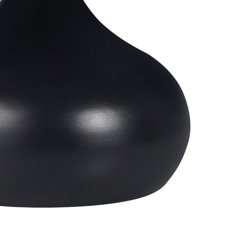 Холна маса Kirkene  черен мрамор синтерован камък и черен метал D70x40см