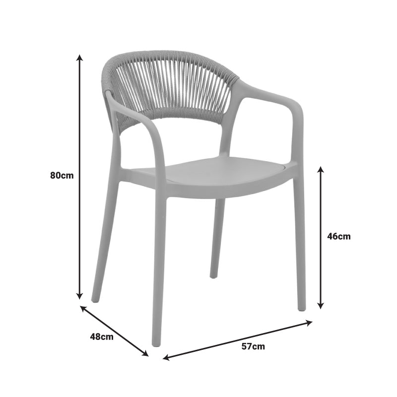 Анкара фотьойл стифиращ се pp капучино абажур с бежов ратан 57x48x80cm