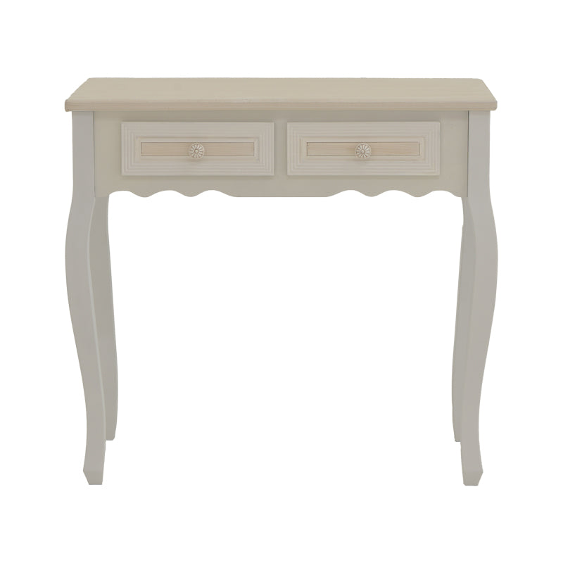 Конзола Joliene  натурален-античен цвят бял мдф 80x40x75см