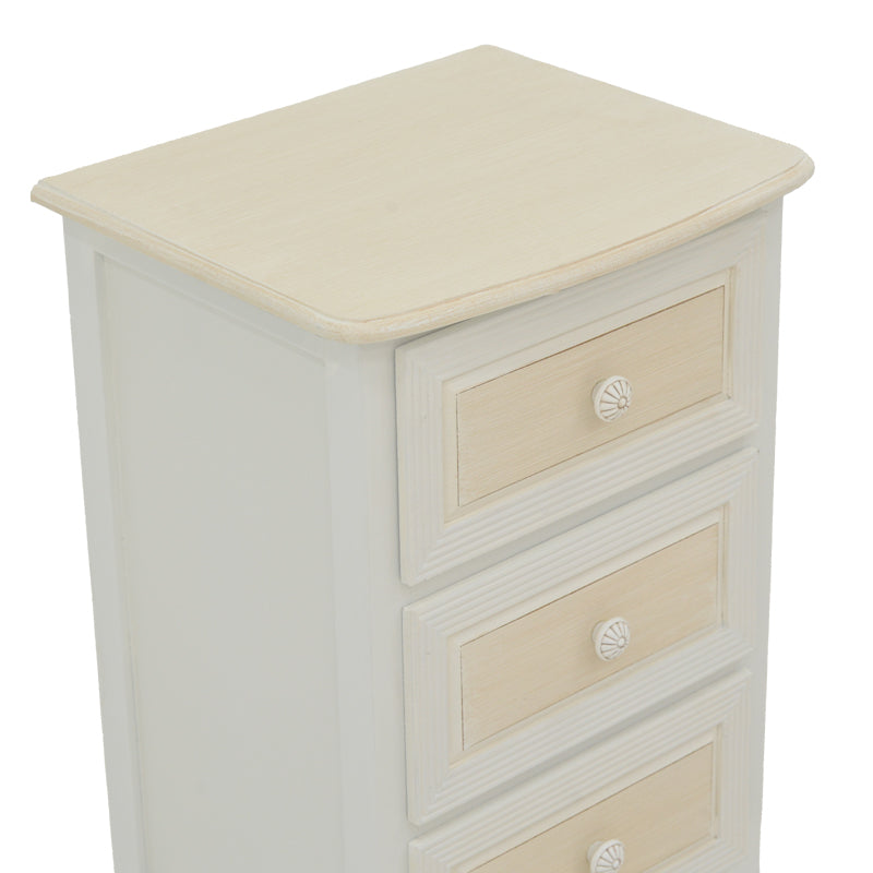 Нощно шкафче JOLIENE  натурален-античен бял цвят мдф 40x34.5x82см