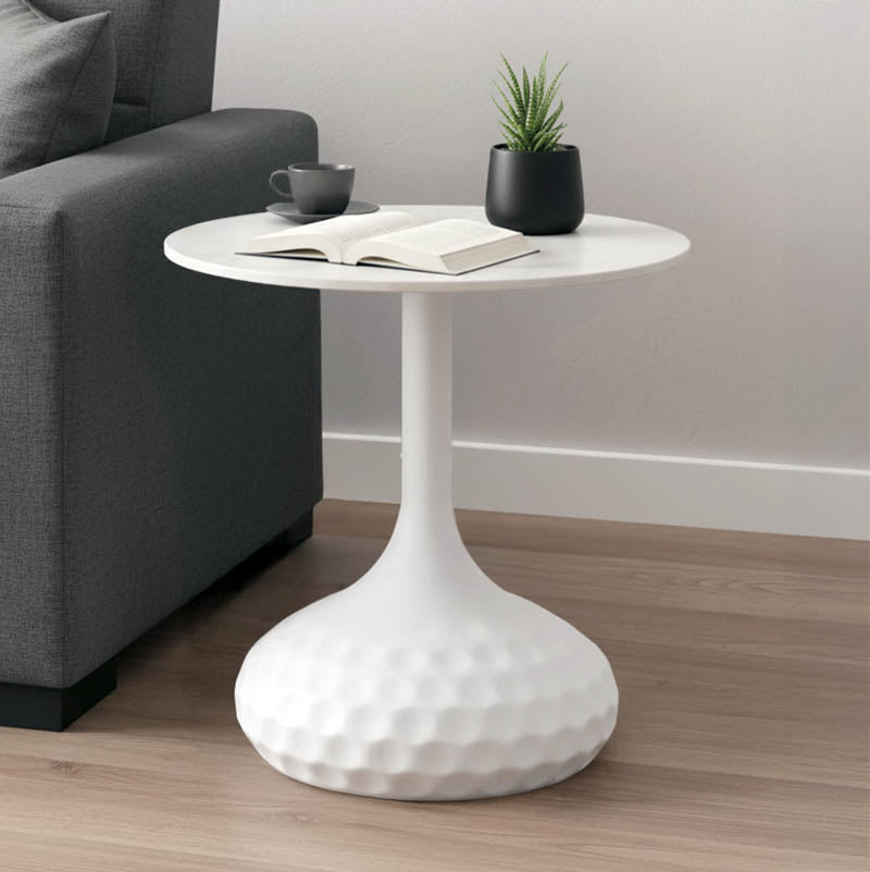 Холна маса Fabron  бял синтерован камък D50x52см