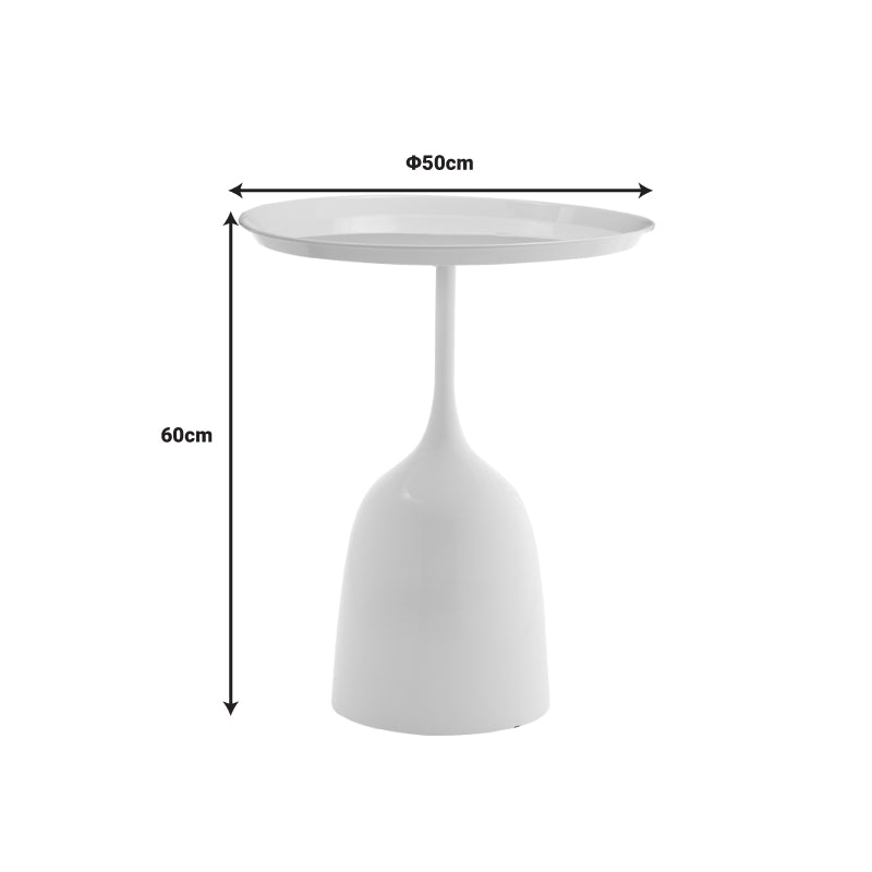 Холна маса Agrile  черен метал D50x60см