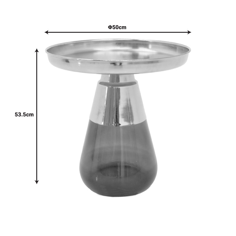 Холни маси kunlo  2 части комплект злато хром-черно стъкло