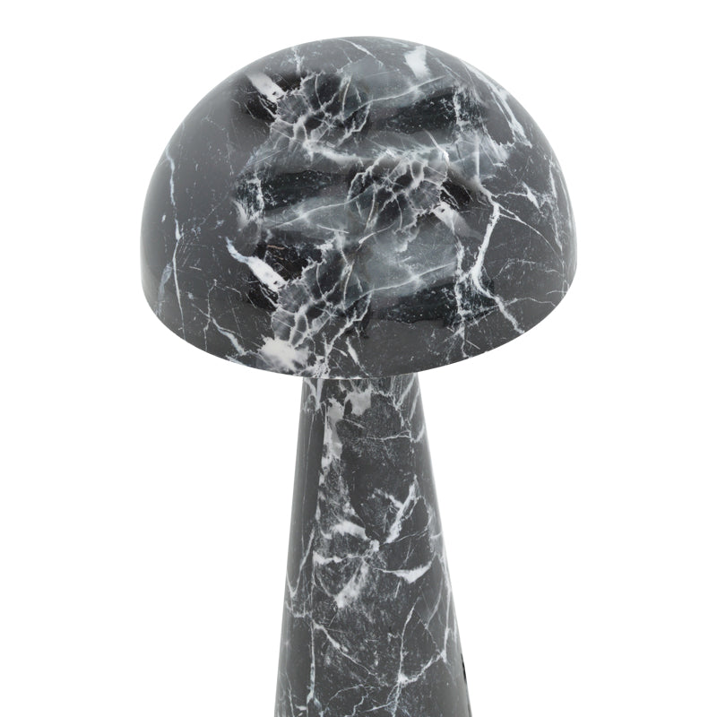 Подова лампа Flozer  Ε27 мрамор черен метал D36.5x79см