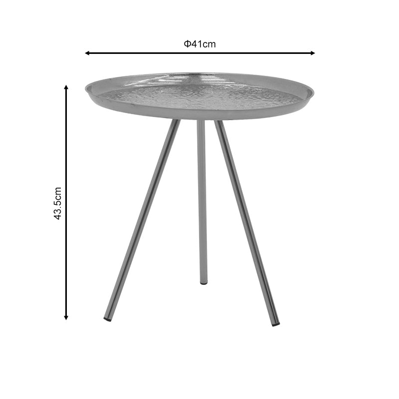 Помощна масичка JACKSIE    златен метал d51x54см