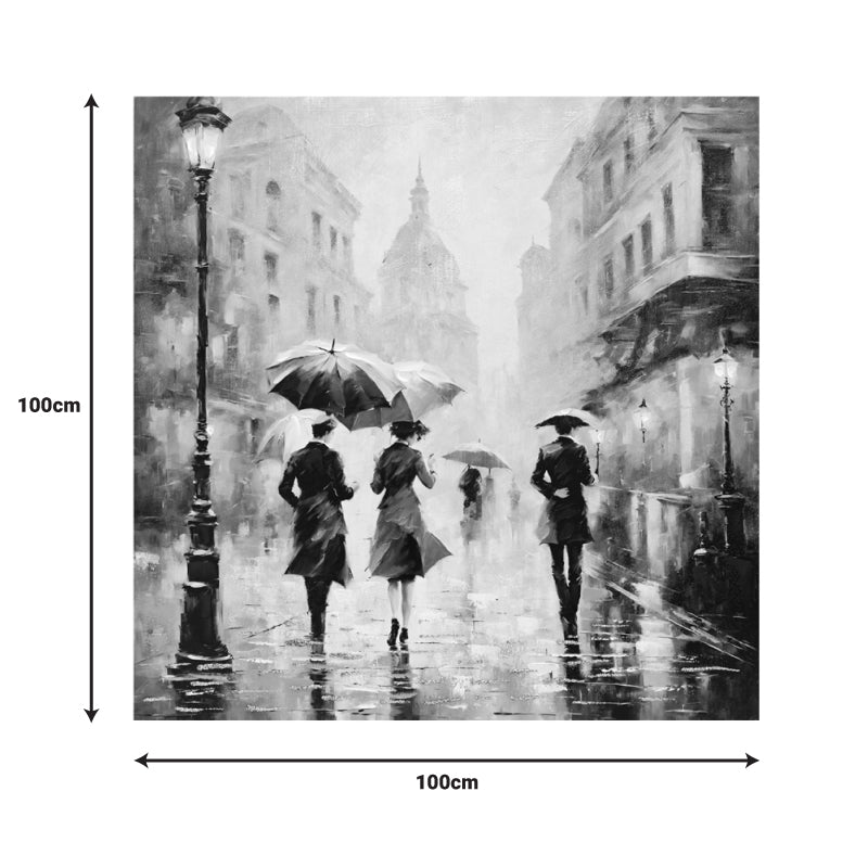 Картина на платно Нощен сън  100x3x100см