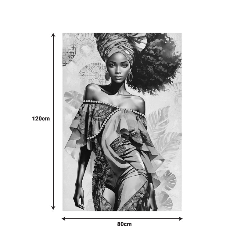 Картина на платно джорджина i 3d  80x3x120см