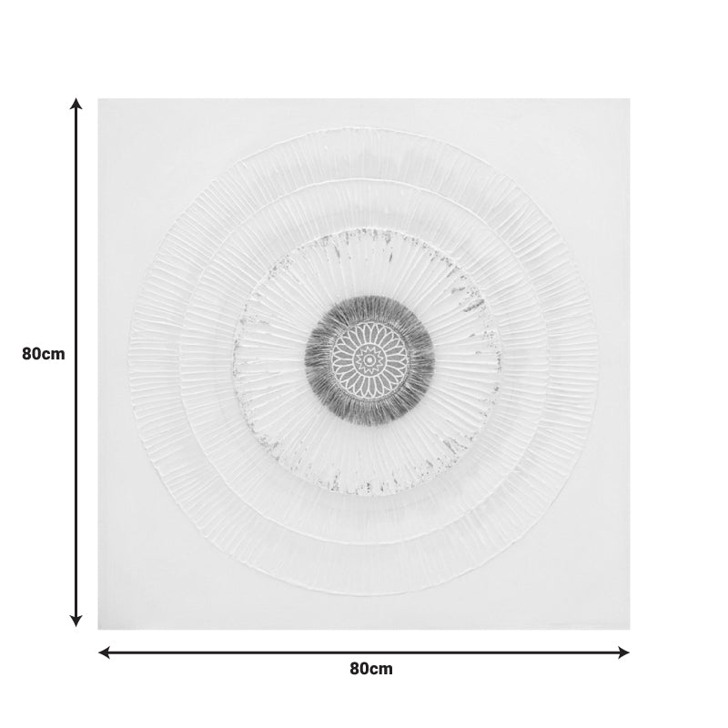 Картина на платно Circled 3d  80x3x80см