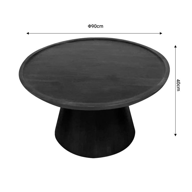 Холна маса Aliki  орех мангово дърво масив D90x40см