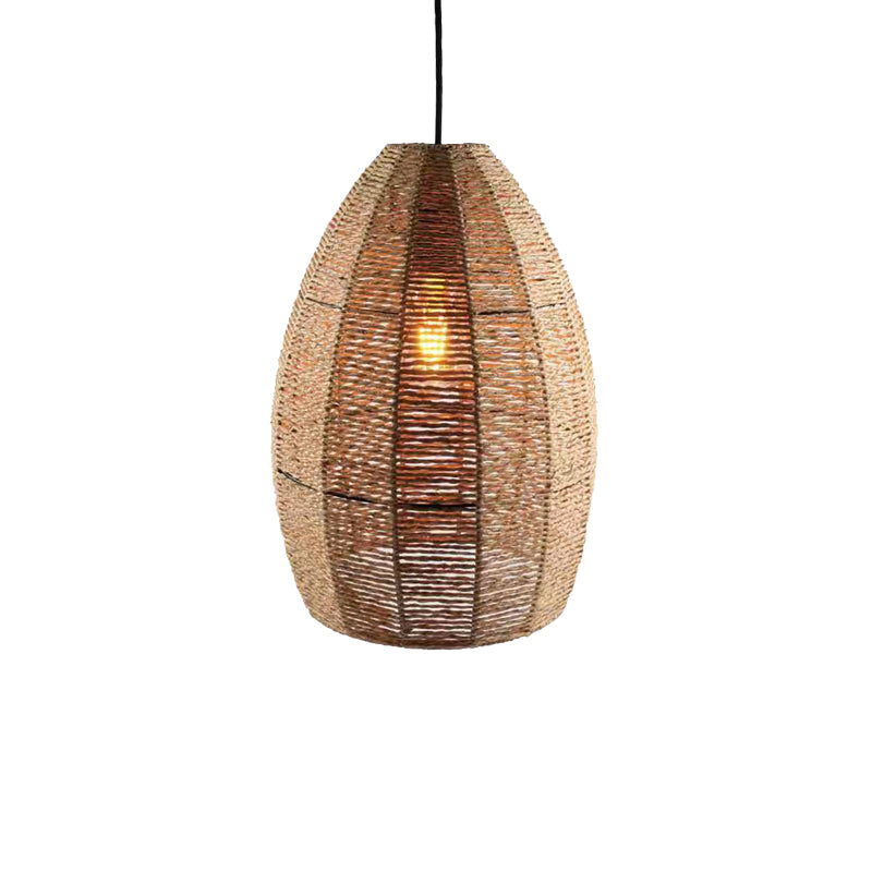 Плафон Ropal  e27 въже в естествен цвят d29x40см