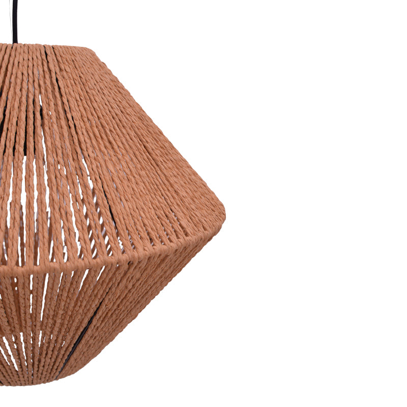 Плафон Palmo  e27 въже в естествен цвят d40x32см