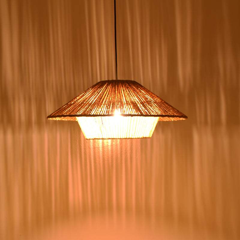 Плафон Jarpie  e27 въже в естествен цвят d49.5χ20cm