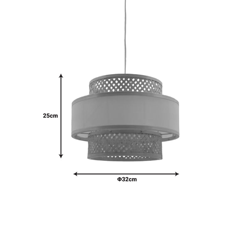 Плафон Certy  E27 бамбук в естествен цвят D32χ25см