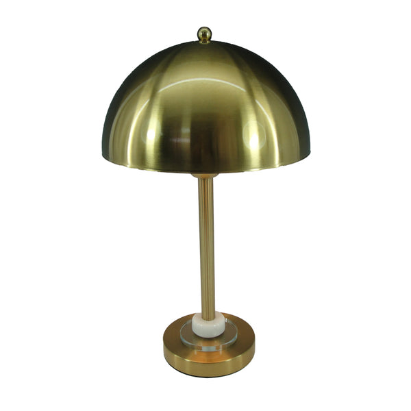 Настолна лампа LUSTROUS  e27 златен метал d25x42см