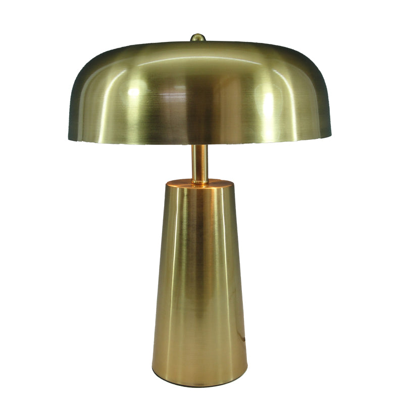 Настолна лампа luminary  e27 златен метал d30x40см