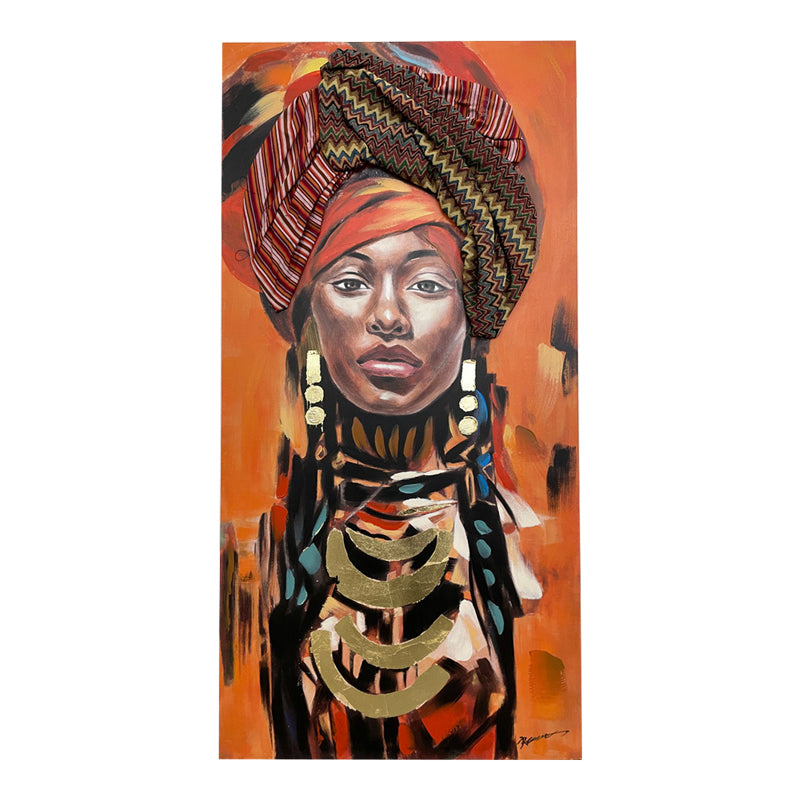 Картина върху платно afro 3d  70x3x140см
