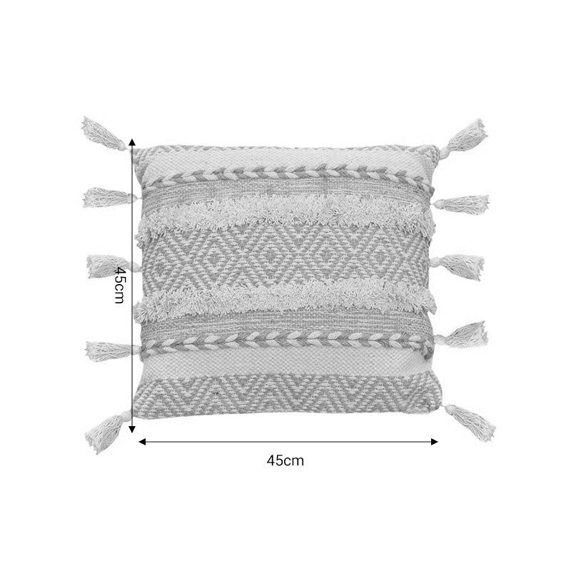 Възглавница Labrinth  плат бежово-екрю 45x45x2.5см