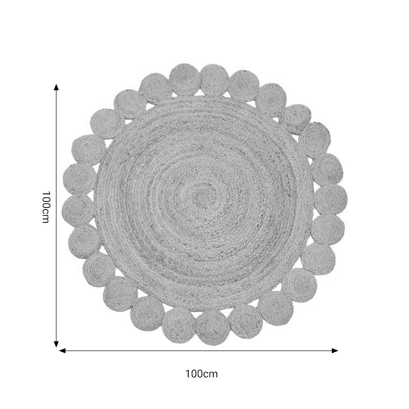 Килим Voni  естествена юта d100x1см