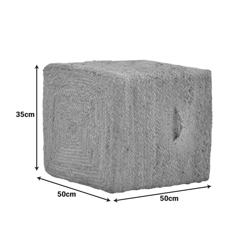 Табуретка tresa  естествена 100% юта 50х50х35см