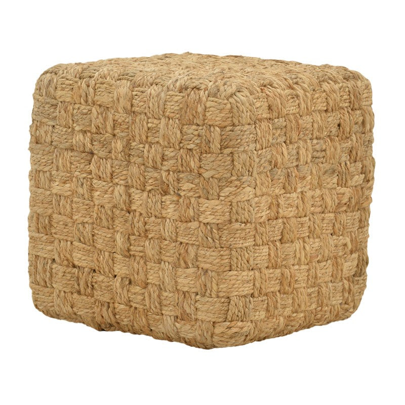Табуретка Aropion  бежова 100% юта 40x40x40см