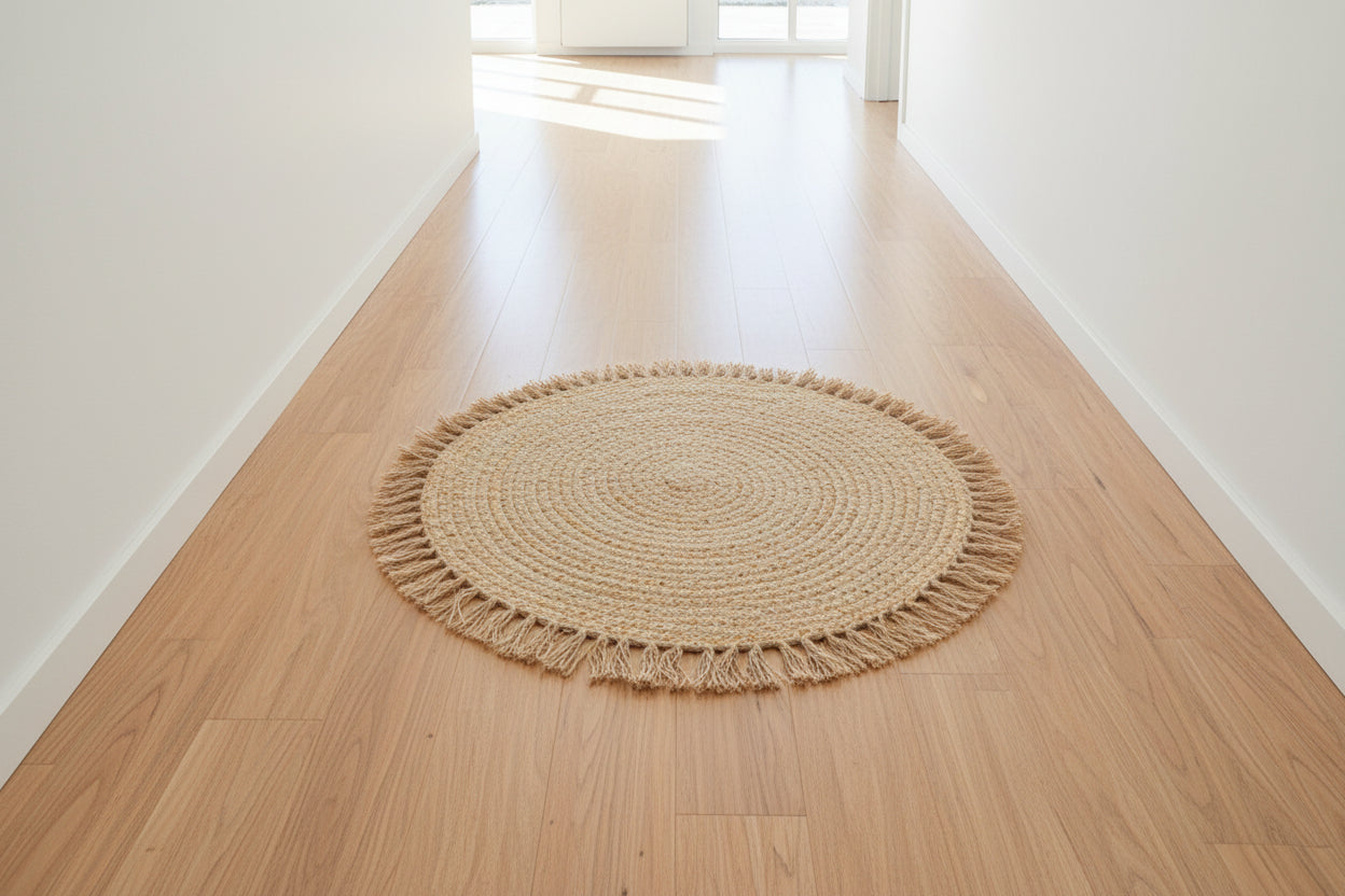 Килим от юта Mibre  в естествен нюанс, размер 120x1 см