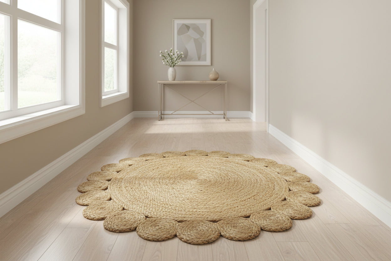 Килим Voni  естествена юта d150x1см