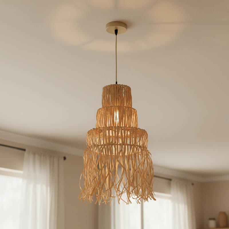 Плафон Nairan  е27 естествен d30x125см