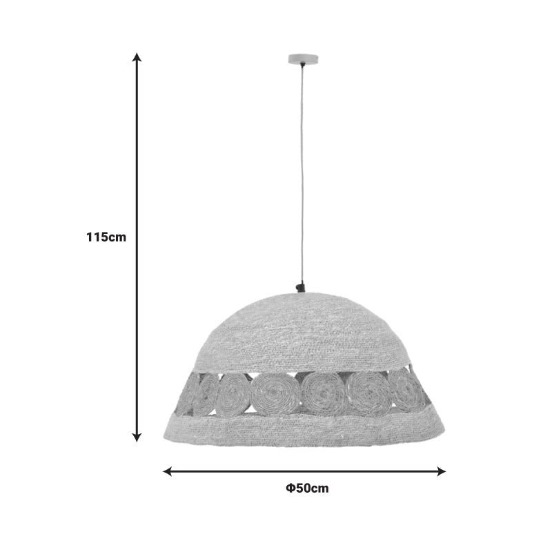 Плафон Gervi  е27 естествен d50x110см