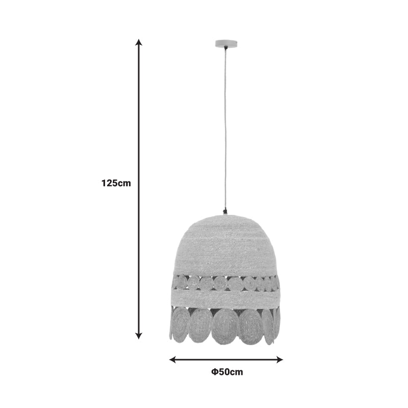 Плафон Amide  е27 естествен d50x125см