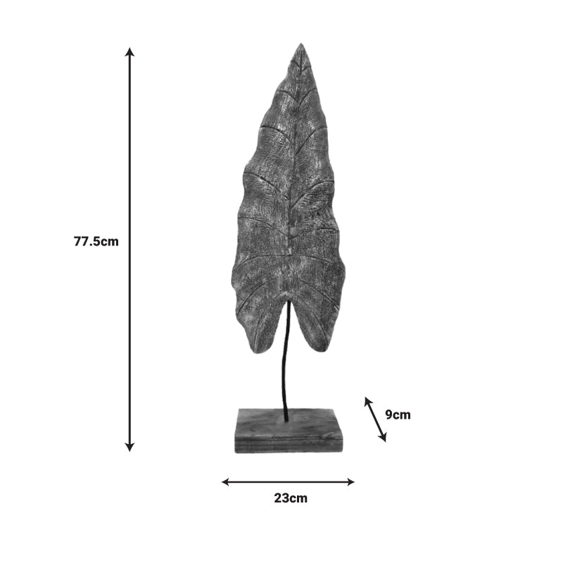 Листо за декорация на маса Lopi  злато манго дърво-желязо 23x9x77.5cm